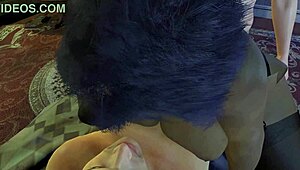 Black BBW Milf with Big Round Ass in Double Penetration