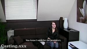 casting student gets first creampie