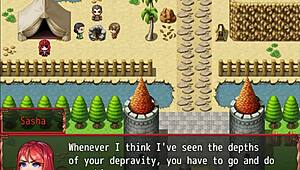 Harem In Another World Hentai Game Ep 10 Nun First Blowjob And Facial!