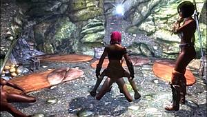 The Erotic Scriptures unfold with lesbian slave licking in wild fantasy