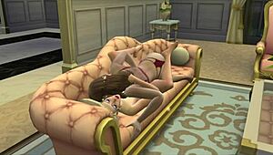 judith ward enjoys sexy woman in 3d hentai game