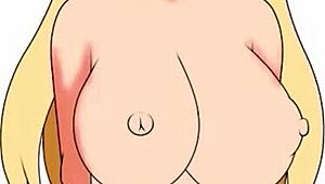 Adorable japanese girl with big tits does 69 in fantasy porn painting