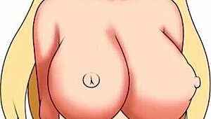 Adorable japanese girl with big tits does 69 in fantasy porn painting