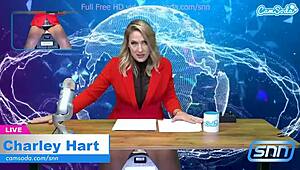 Camsoda - Hot MILF Masturbates and Rides Sybian on Live News