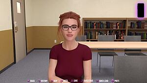 college kings 2 11 - naughty redhead wants my big white cock