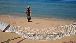 long dress, no panties, are you flashing that hairy spot on a public beach?