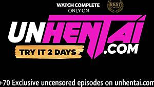 Husband discovers wife's hentai porn star secret with intense banging