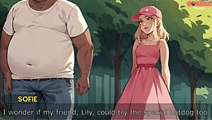 blonde innocent girl in park accepts my naughty offer