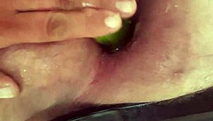 Hot close-up anal sex with big dildos and lactating milk.