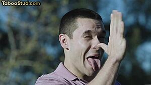 Hairy stud says, join us in this foot fetish threesome with twinks.