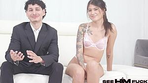 Riccan's first rimming with Myke Jones and Charlotte Mae