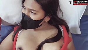 hey babe, wanna see this thai cosplay ninja get licked and creampied hard?