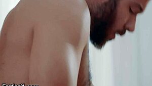 eroticax adriana chechik spends romantic afternoon kissing hairy lover before doggystyle with monster cock