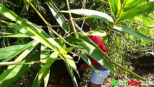 Krissyjoh Meets Lucy For Hard Fucking In Bush During Site Check.