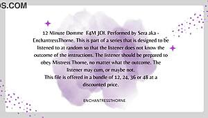 Femdom Domme Gives Jerk Off Instructions for Intense Orgasm