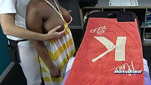 Huge Oiled Black Tits Milf Gets Sensual Massage