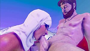 Hijab Wearing Arab Woman Aisha With Big Tits And Ass Gets Fucked In A Boat