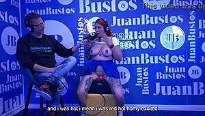 OMG, Andrea Pardo cums 5 times on a sex machine at Juan Bustos podcast! 😍