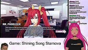 vtuber lewdneko plays shining song starnova aki route part 2 😘