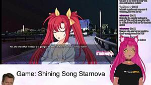 vtuber lewdneko plays shining song starnova aki route part 2 😘
