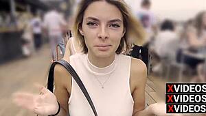 Picked Up a Girl in Bucharest Taxi, Dinner and Outdoor Italian Chat