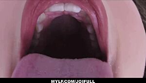 Kagney Linn Karter, the thick milf, guides your pov jerk off