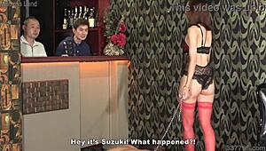 In Japanese Femdom, A Pet Slave Gets Dominated With Spanking And Caning Punishment.