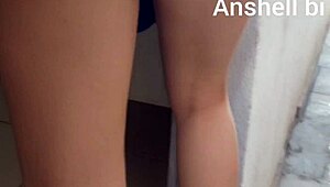 Neighbor caught me masturbating then fucked my pussy hard