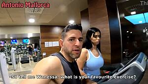 huge ass brazilian babe gets quick fucked in gym