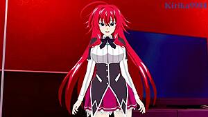 rias gremory and xenovia quarta intense sex - highschool dxd hentai with big tits creampie
