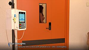 Wow! Sexy nurse gives amateur footjob to monster cock in hospital anime porn!