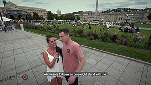 Hitzefrei hot brunette picked up for one night stand