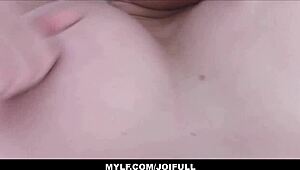 Kagney Linn Karter, the thick milf, guides your pov jerk off