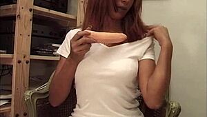 Salesman Loves Testing Products on Redhead’s Hairy Pussy! What a Licking Surprise!