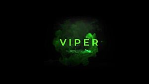 Raven Lane dominates in Viper cosplay with monster cock