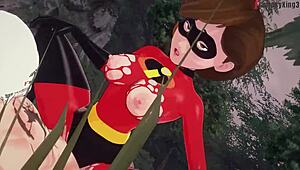 elastigirl gets pounded hard in secret mission incredibles movie