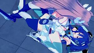 Tsubasa Kazanari And Kanade Intense Futanari Sex With Maria Cadenzavna Eve In Symphogear Hentai!