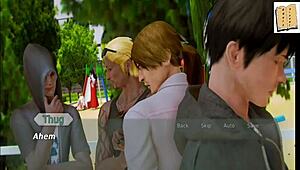 Academy 15 game featuring anime characters in intriguing scenarios