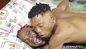 Black Ebony Queen Moans Loudly To Big Black Cock!