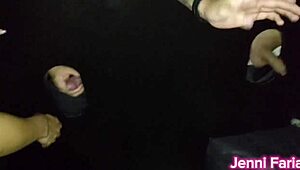 Fui with My Mother-in-Law to Gloryhole for Wild Blowbang Action