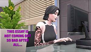 My Goth Girlfriend: The Sims 4 Futa Adventure Unfolds