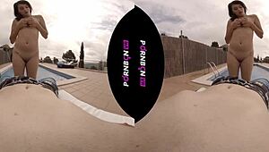 YOUNG NYMPHO NEIGHBOR WANTS TO FUCK OUTDOORS IN POV!