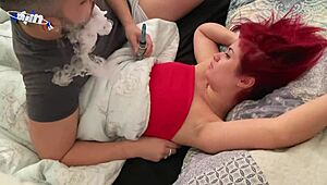 Amateur Couple Gets High For Intense Passionate Sex With Creampie!