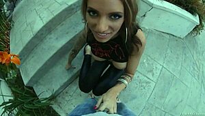 hyperporn 4- juelz ventura with pov deepthroat spandex blowjob gagging choking