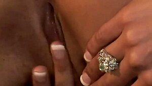 Reagan Manx finger fucks her tight pussy on the couch