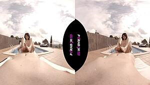 YOUNG NYMPHO NEIGHBOR WANTS TO FUCK OUTDOORS IN POV!