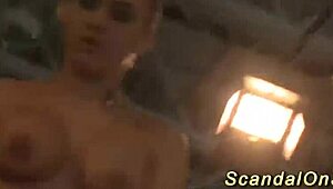 Extreme Babe Squirts Wildly on Public Stage