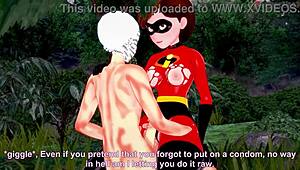 elastigirl gets pounded hard in secret mission incredibles movie