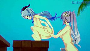 Ganyu And Keqing And Xiangling And Xinyan Intense Futanari Sex - Genshin Impact Hentai 😍