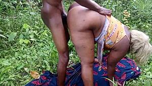 forest christmas turns wild with two bbc on my fat ass